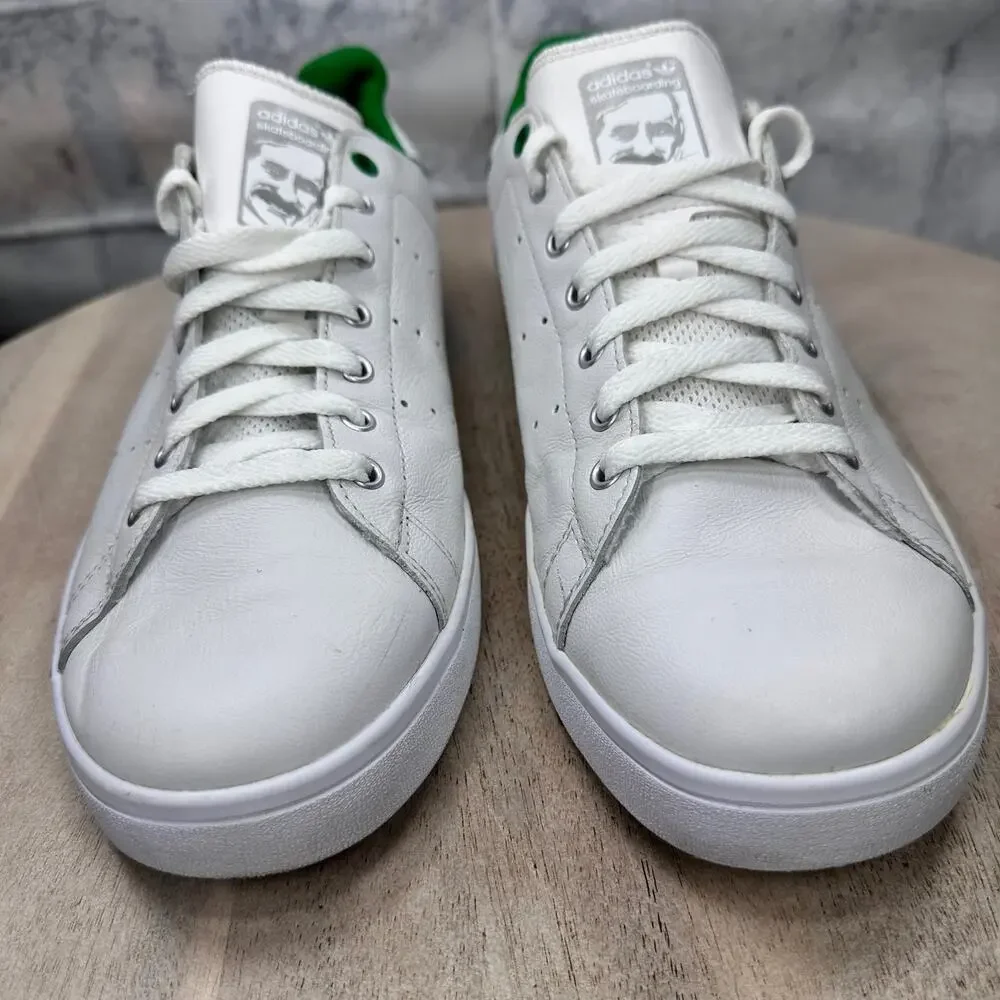 Adidas Stan Smith Men’s 11 White Green Leather Sneakers Classic Clean EVV 791002 - Picture 12 of 12